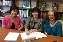 Sylvia Yuen, Susan Yasuda, and Diane Chung